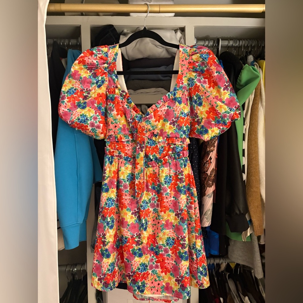 For Love and Lemons Bright floral dress